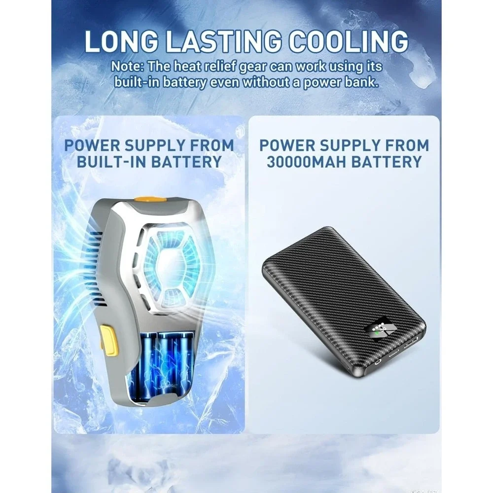 Portable Cooling Vest with 30000Mah Battery, Wearable Cooler with Chest Pack, Li